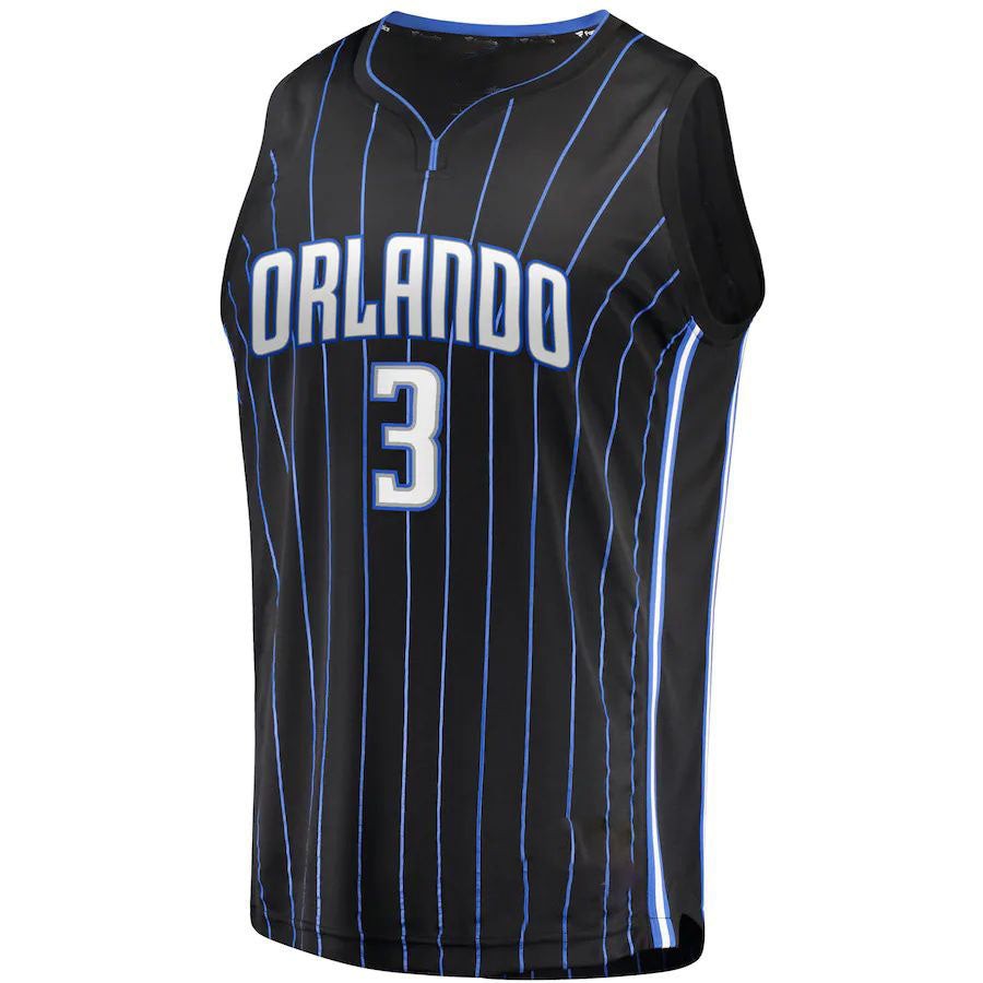 O.Magic #3 Chuma Okeke Fanatics Branded  2021-22 Fast Break Replica Jersey Icon Edition Black Stitched American Basketball Jersey UNEC