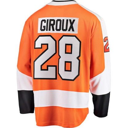 P.Flyers #28 Claude Giroux Fanatics Branded Home Breakaway Player Jersey  Orange Stitched American Hockey Jersey UNEC