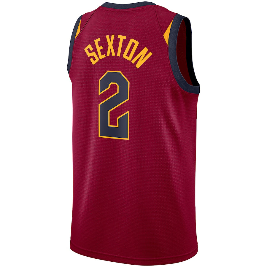 C.Cavaliers #2 Collin Sexton Swingman Jersey Wine Stitched American Basketball Jersey UNEC