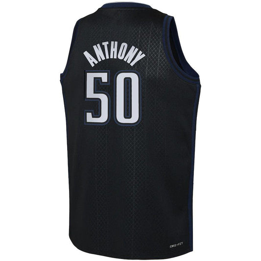 O.Magic #50 Cole Anthony 2022-23 Swingman Jersey City Edition Black Stitched American Basketball Jersey UNEC