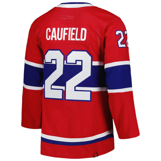 M.Canadiens #22 Cole Caufield Primegreen Authentic Pro Home Player Jersey Red Stitched American Hockey Jersey UNEC