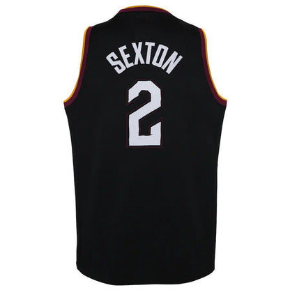C.Cavaliers #2 Collin Sexton 2020-21 Swingman Jersey Black City Edition Stitched American Basketball Jersey UNEC