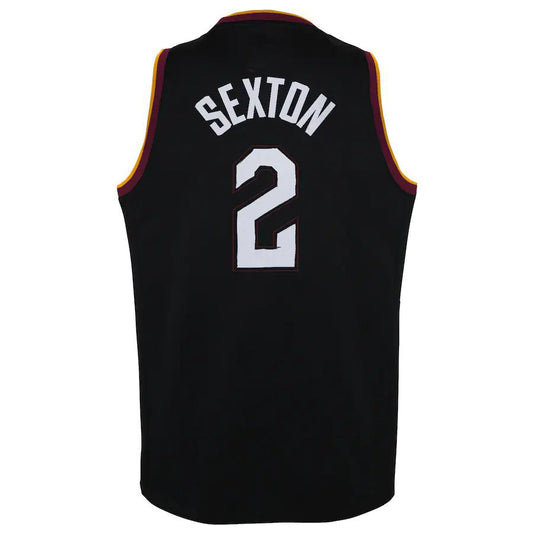 C.Cavaliers #2 Collin Sexton 2020-21 Swingman Jersey Black City Edition Stitched American Basketball Jersey UNEC