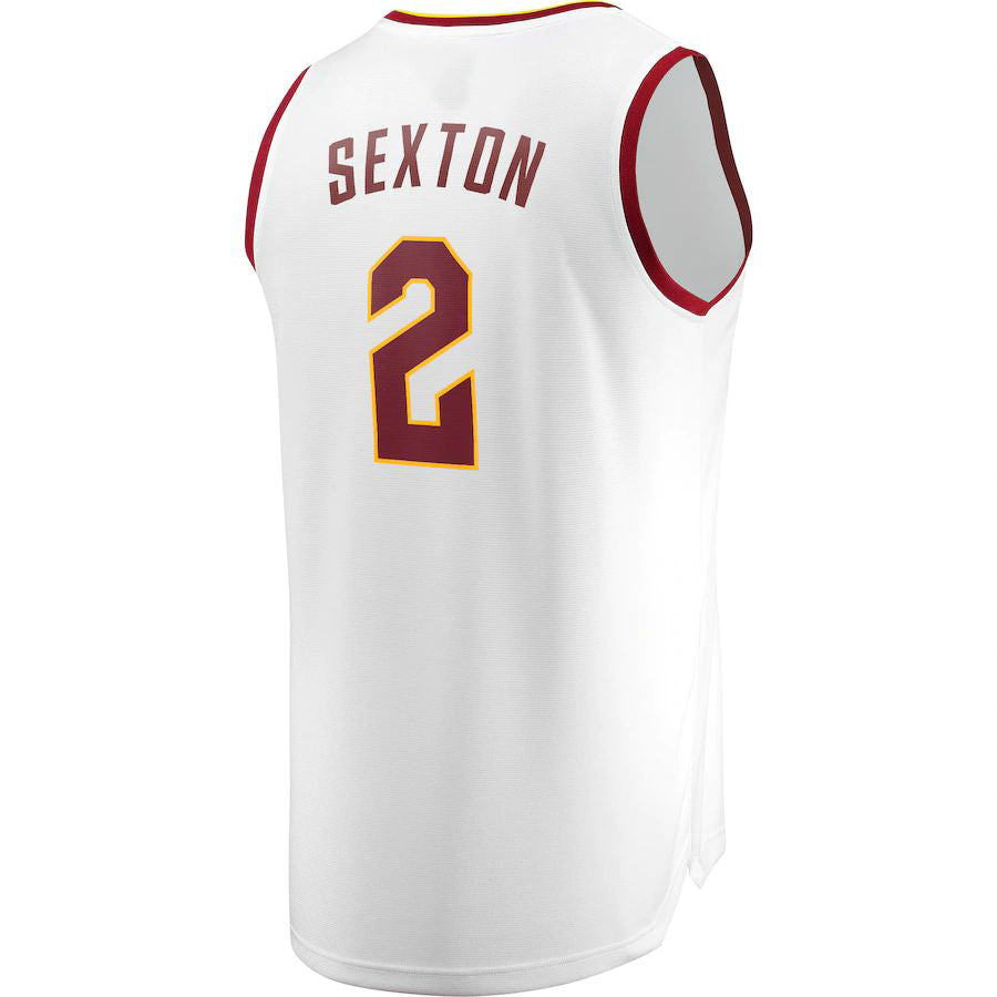 C.Cavaliers #2 Collin Sexton Fanatics Branded Fast Break Replica Player Jersey White Association Edition Stitched American Basketball Jersey UNEC