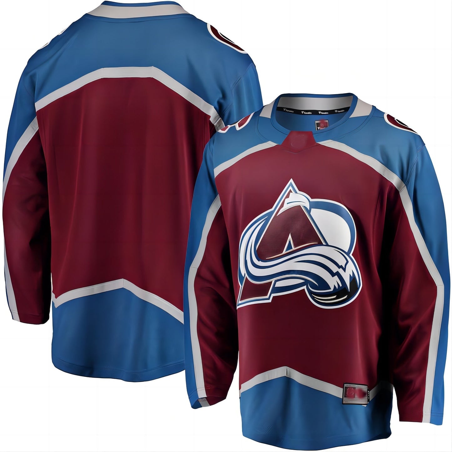 C.Avalanche Fanatics Branded Breakaway Home Jersey Burgundy Stitched American Hockey Jersey UNEC