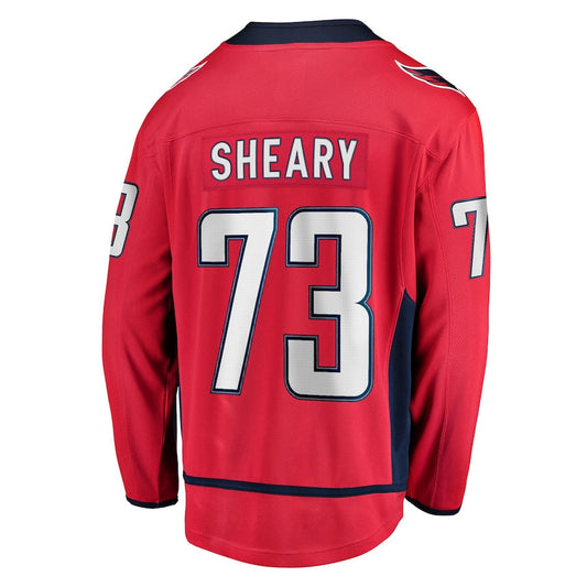 W.Capitals #73 Conor Sheary Fanatics Branded Home Breakaway Player Jersey Red Stitched American Hockey Jersey UNEC