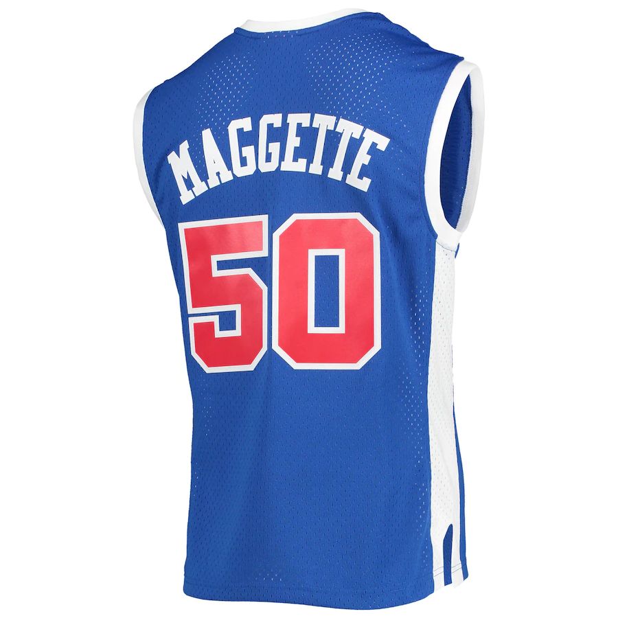 LA.Clippers #50 Corey Maggette Mitchell & Ness 2002-03 Hardwood Classics Swingman Jersey Royal Stitched American Basketball Jersey UNEC