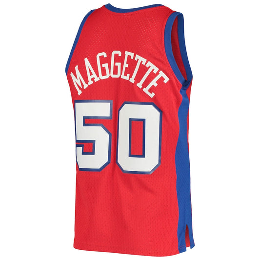 LA.Clippers #50 Corey Maggette Mitchell & Ness 2004-05 Hardwood Classics Swingman Jersey  Red Stitched American Basketball Jersey UNEC