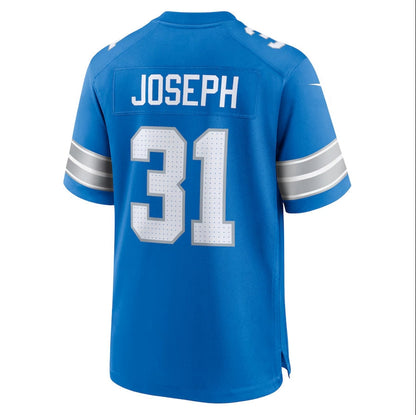 D.Lions #31 Kerby Joseph Blue Team Game Stitched American Football Jerseys