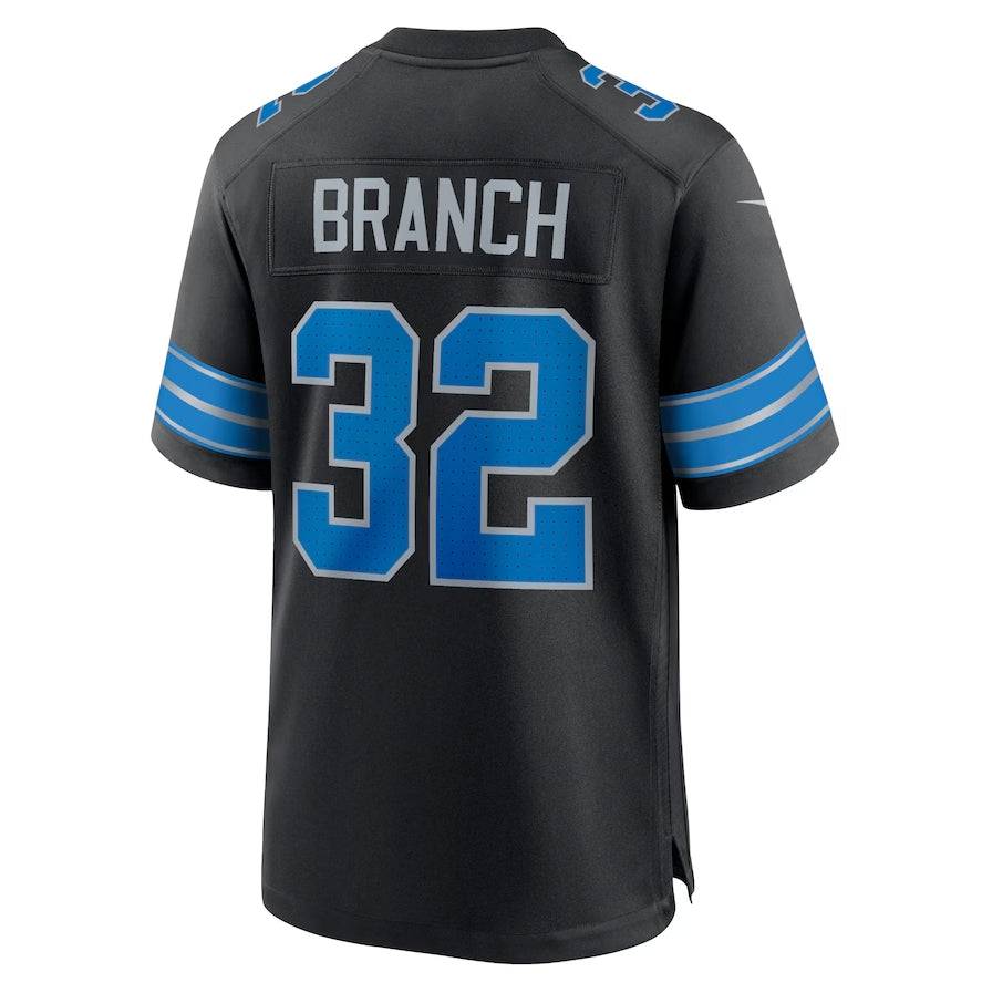 D.Lions #32 Brian Branch Black 2nd Alternate Game American Football Jerseys