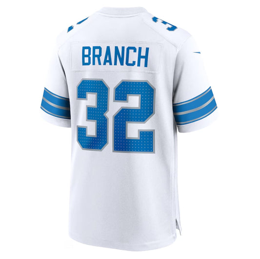 D.Lions #32 Brian Branch White 2nd Alternate Game American Football Jerseys