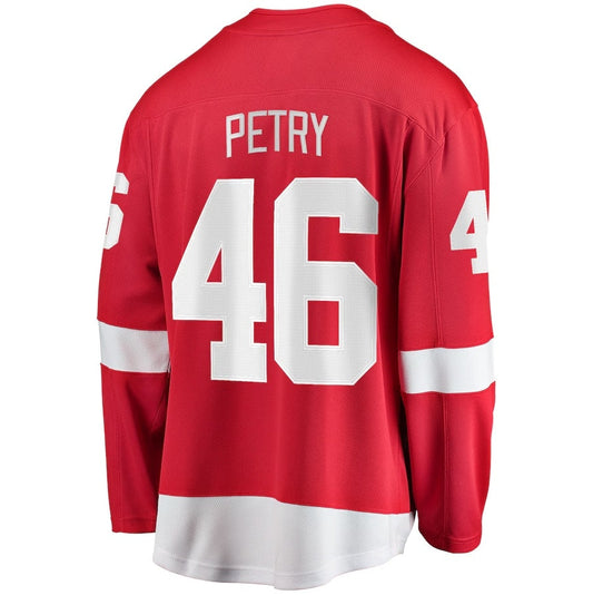 D.Red Wings #46 Jeff Petry Fanatics Home Breakaway Jersey - Red Stitched American Hockey Jersey UNEC