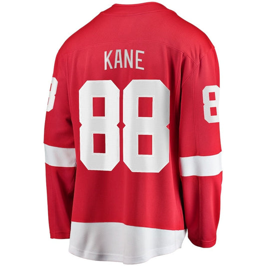D.Red Wings #88 Patrick Kane Fanatics Home Breakaway Player Jersey - Red Stitched American Hockey Jersey UNEC