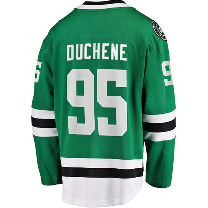 D.Stars #95 Matt Duchene Fanatics Home Breakaway Player Jersey - Kelly Green Stitched American Hockey Jersey UNEC
