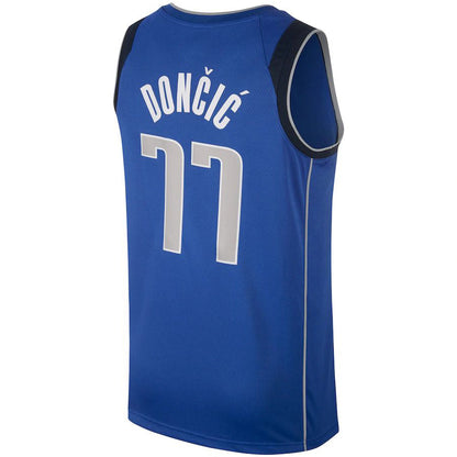 D.Mavericks #77 Luka Doncic Swingman Jersey Royal Stitched American Basketball Jersey UNEC