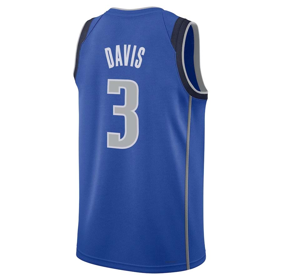 D.Mavericks #3 Anthony Davis Icon Swingman Jersey ¨C Unisex Stitched American Basketball Jersey UNEC