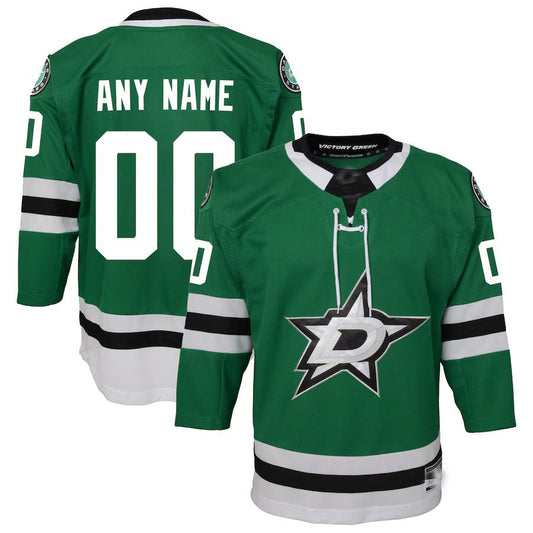 Custom D.Stars Home Premier Jersey  Green Stitched American Hockey Jersey UNEC
