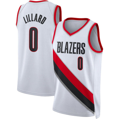 P.Trail Blazers #0 Damian Lillard Unisex 2022-23 Swingman Jersey Association Edition White Stitched American Basketball Jersey UNEC