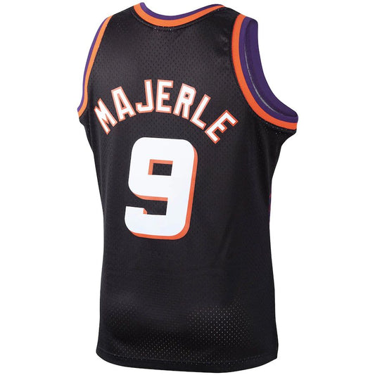 P.Suns #9 Dan Majerle Mitchell & Ness 1994-95 Hardwood Classics Swingman Player Jersey Black Stitched American Basketball Jersey UNEC