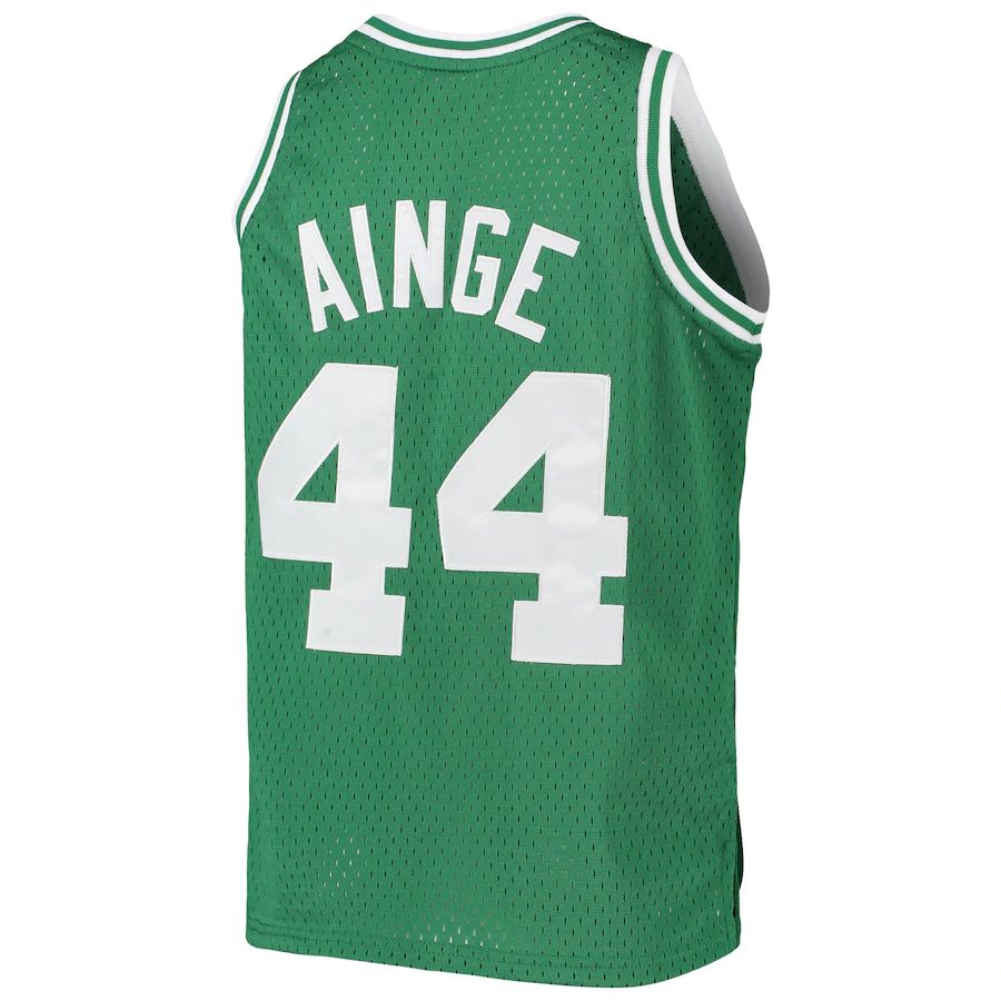 B.Celtics #44 Danny Ainge Mitchell & Ness 1985-86 Hardwood Classics Swingman Jersey Green Stitched American Basketball Jersey UNEC