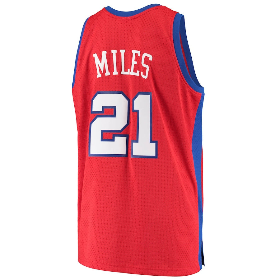 LA.Clippers #21 Darius Miles Mitchell & Ness 2000-01 Hardwood Classics Swingman Jersey Statement Edition Red Stitched American Basketball Jersey UNEC