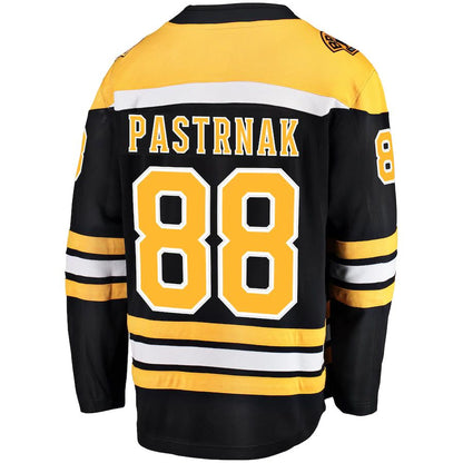 B.Bruins #88 David Pastrnak Fanatics Branded Home Premier Breakaway Player Jersey Black Stitched American Hockey Jersey UNEC