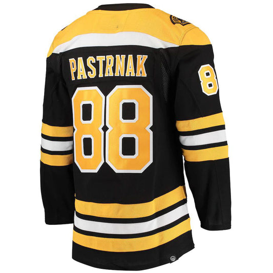 B.Bruins #88 David Pastrnak Home Primegreen Authentic Pro Player Jersey Black Stitched American Hockey Jersey UNEC