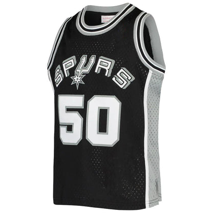 S.Antonio Spurs #50 David Robinson Mitchell & Ness 1998-99 Hardwood Classics Swingman Throwback Jersey Black Stitched American Basketball Jersey UNEC