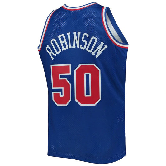 W.Conference #50 David Robinson Mitchell & Ness Hardwood Classics 1992 All-Star Game Swingman Jersey Royal Stitched American Basketball Jersey UNEC