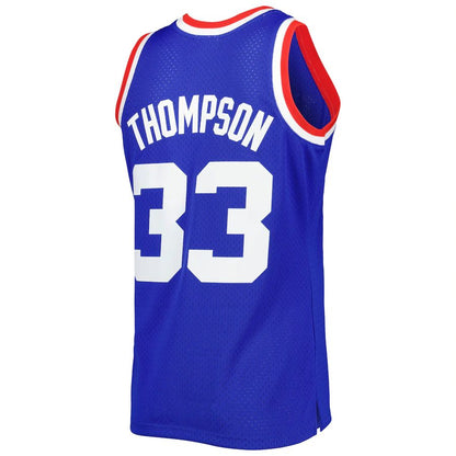 D.Nuggets #33 David Thompson Mitchell & Ness Hardwood Classics 1975-76 Swingman Jersey Royal Stitched American Basketball Jersey UNEC