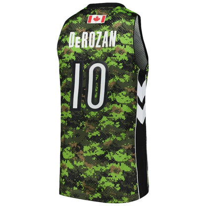 T.Raptors #10 DeMar DeRozan Mitchell & Ness 2011-12 Hardwood Classics Swingman Jersey Camo Stitched American Basketball Jersey UNEC