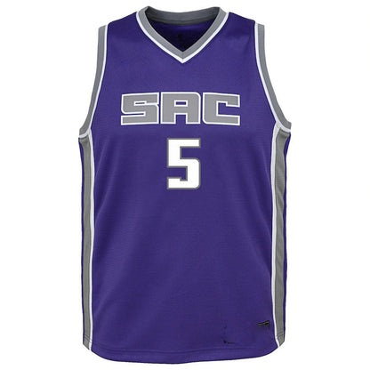 S.Kings #5 De'Aaron Fox  Swingman Jersey  Purple Stitched American Basketball Jersey UNEC
