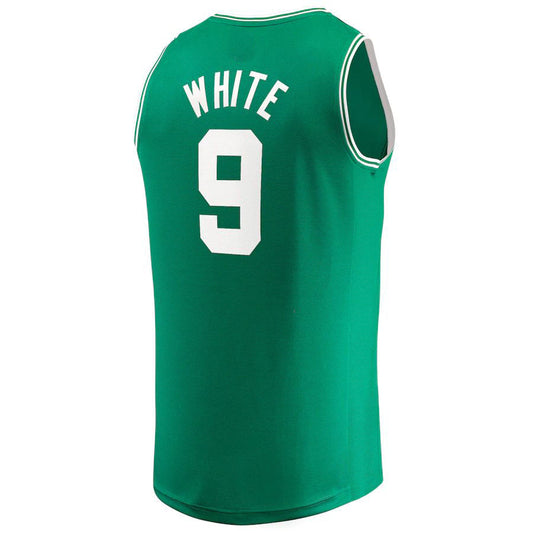 B.Celtics #9 Derrick White Fanatics Branded 2022-23 Fast Break Replica Jersey  Kelly Green Icon Edition Stitched American Basketball Jersey UNEC