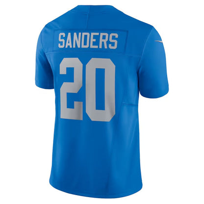 D.Lions #20 Barry Sanders Blue Vapor F.U.S.E. Alternate Limited Stitched American Football Jerseys