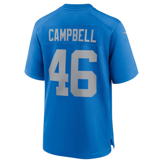 D.Lions #46 Jack Campbell Blue Alternate Game Stitched American Football Jerseys
