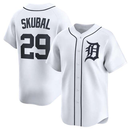 Detroit Tigers #29 Tarik Skubal White 2024 Home Limited Stitched Baseball Jersey
