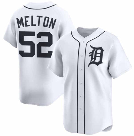 Detroit Tigers #52 Troy Melton White 2024 Home Limited Stitched Baseball Jersey