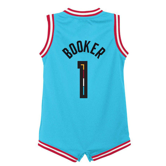 P.Suns #1 Devin Booker  Infant 2022-23 Replica Jersey City Edition Turquoise Association Edition Stitched American Basketball Jersey UNEC