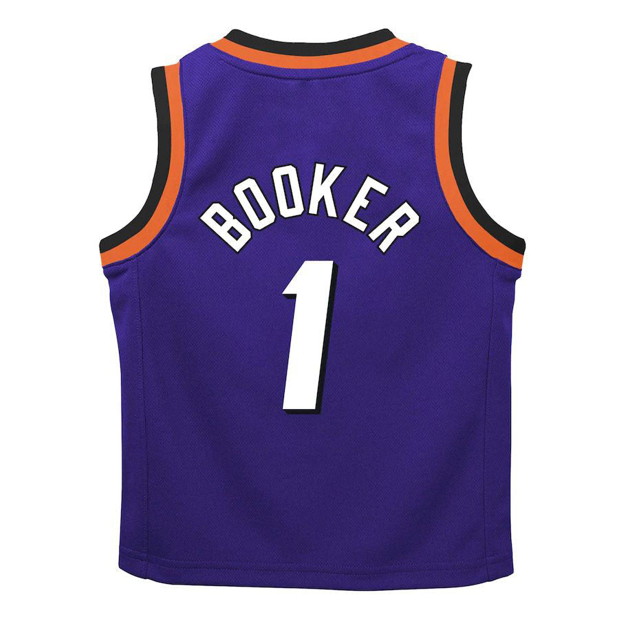P.Suns #1 Devin Booker Preschool 2022-23 Swingman Jersey Purple Classic Edition Stitched American Basketball Jersey UNEC