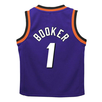 P.Suns #1 Devin Booker Preschool 2022-23 Swingman Jersey Purple Classic Edition Stitched American Basketball Jersey UNEC