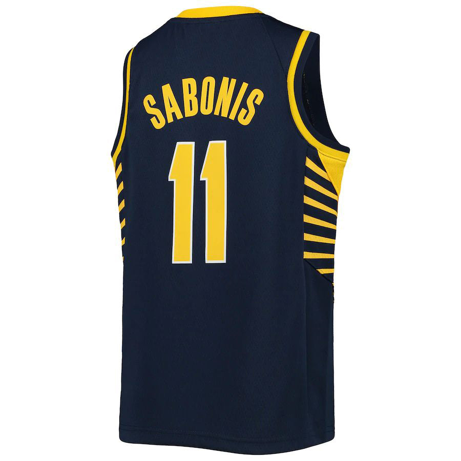 IN.Pacers #11 Domantas Sabonis  2021-22 Diamond Swingman Jersey City Edition Navy Stitched American Basketball Jersey UNEC