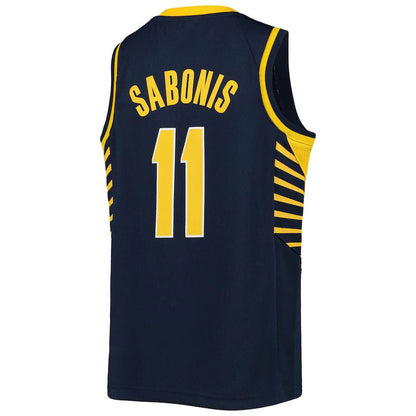 IN.Pacers #11 Domantas Sabonis  2021-22 Diamond Swingman Jersey City Edition Navy Stitched American Basketball Jersey UNEC
