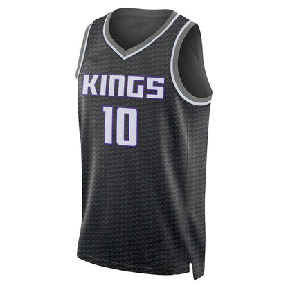 S.Kings #10 Domantas Sabonis Jordan Brand  Statement Edition Swingman Jersey Black Stitched American Basketball Jersey UNEC