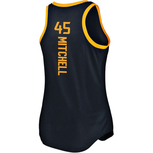 U.Jazz #45 Donovan Mitchell Fanatics Branded Women's Fast Break Team Tank Jersey Icon Edition Navy Stitched American Basketball Jersey UNEC