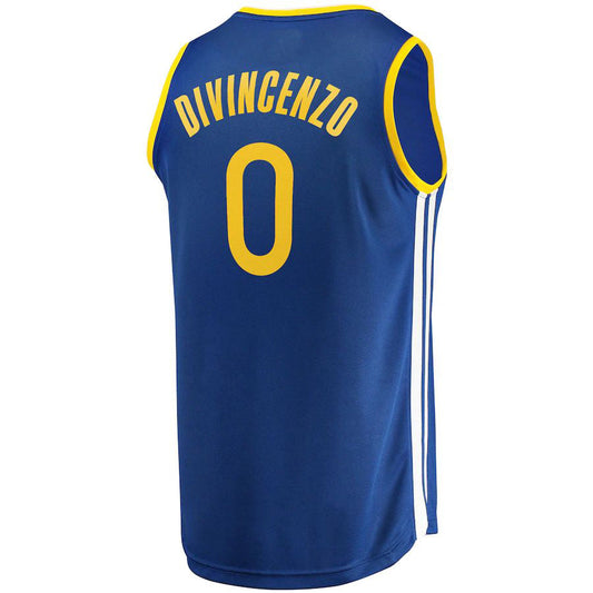 G.State Warriors #0 Donte DiVincenzo Fanatics Branded 2022-23 Fast Break Replica Player Jersey Icon Blue Stitched American Basketball Jersey UNEC