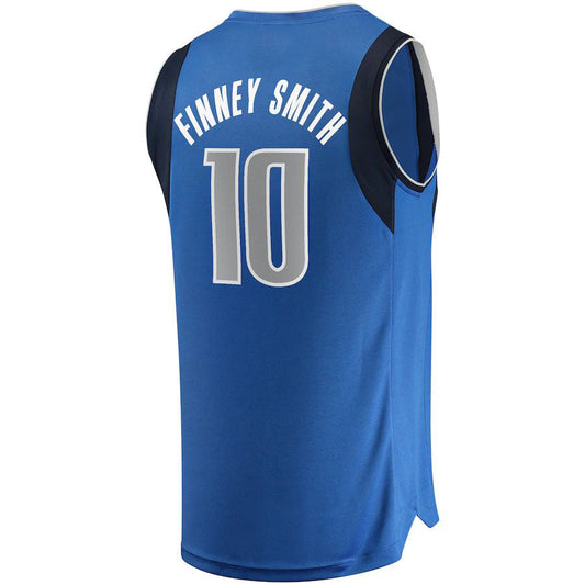 D.Mavericks #10 Dorian Finney-Smith Fanatics Branded Fast Break Replica Jersey Icon Edition Blue Stitched American Basketball Jersey UNEC