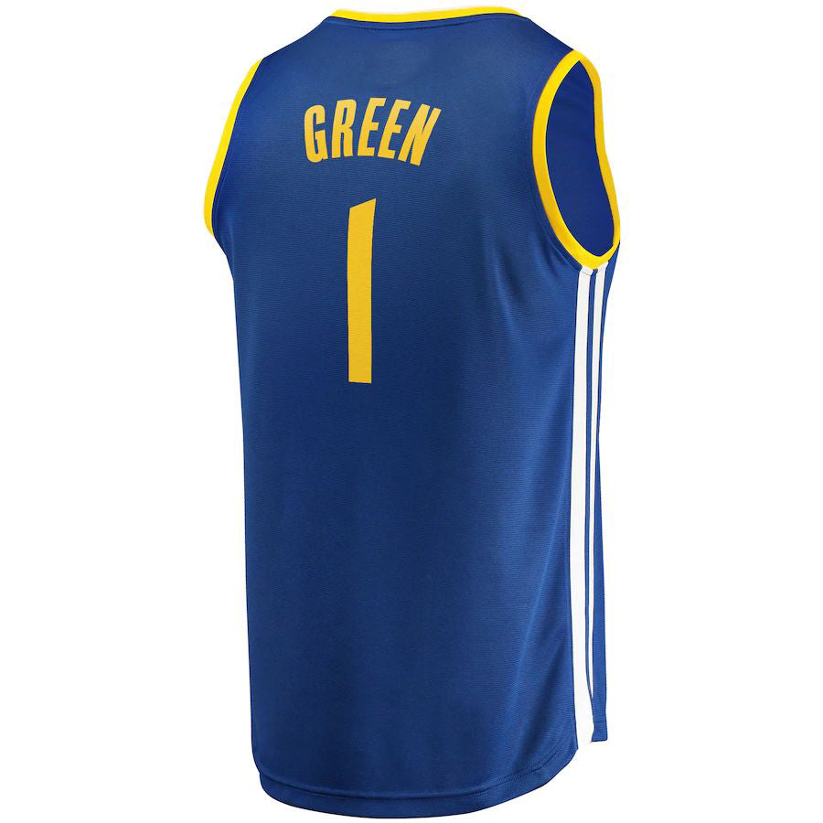 G.State Warriors #1 Draymond Green Fanatics Branded 2022-23 Fast Break Replica Player Jersey Icon Blue Stitched American Basketball Jersey UNEC