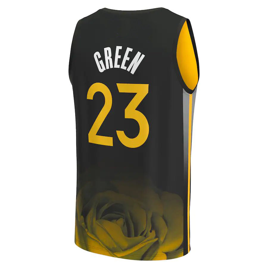 G.State Warriors #23 Draymond Green Fanatics Branded 2022-23 Fastbreak Jersey City Edition Black Stitched American Basketball Jersey UNEC