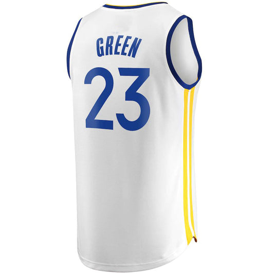 G.State Warriors #23 Draymond Green Fanatics Branded Fast Break Replica Player Jersey White Association Edition Stitched American Basketball Jersey UNEC