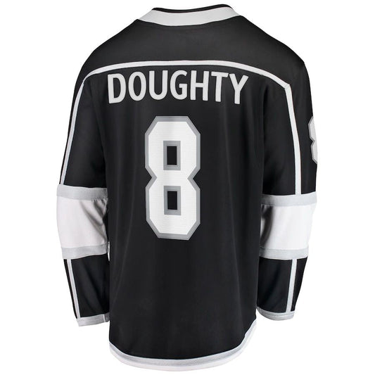LA.Kings #8 Drew Doughty Fanatics Branded Home Premier Breakaway Player Jersey Black Stitched American Hockey Jersey UNEC